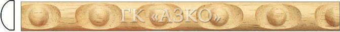 Молдинг резной из натурального дерева — А060