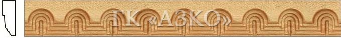 Молдинг резной из натурального дерева — А144