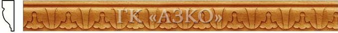 Молдинг резной из натурального дерева — А160